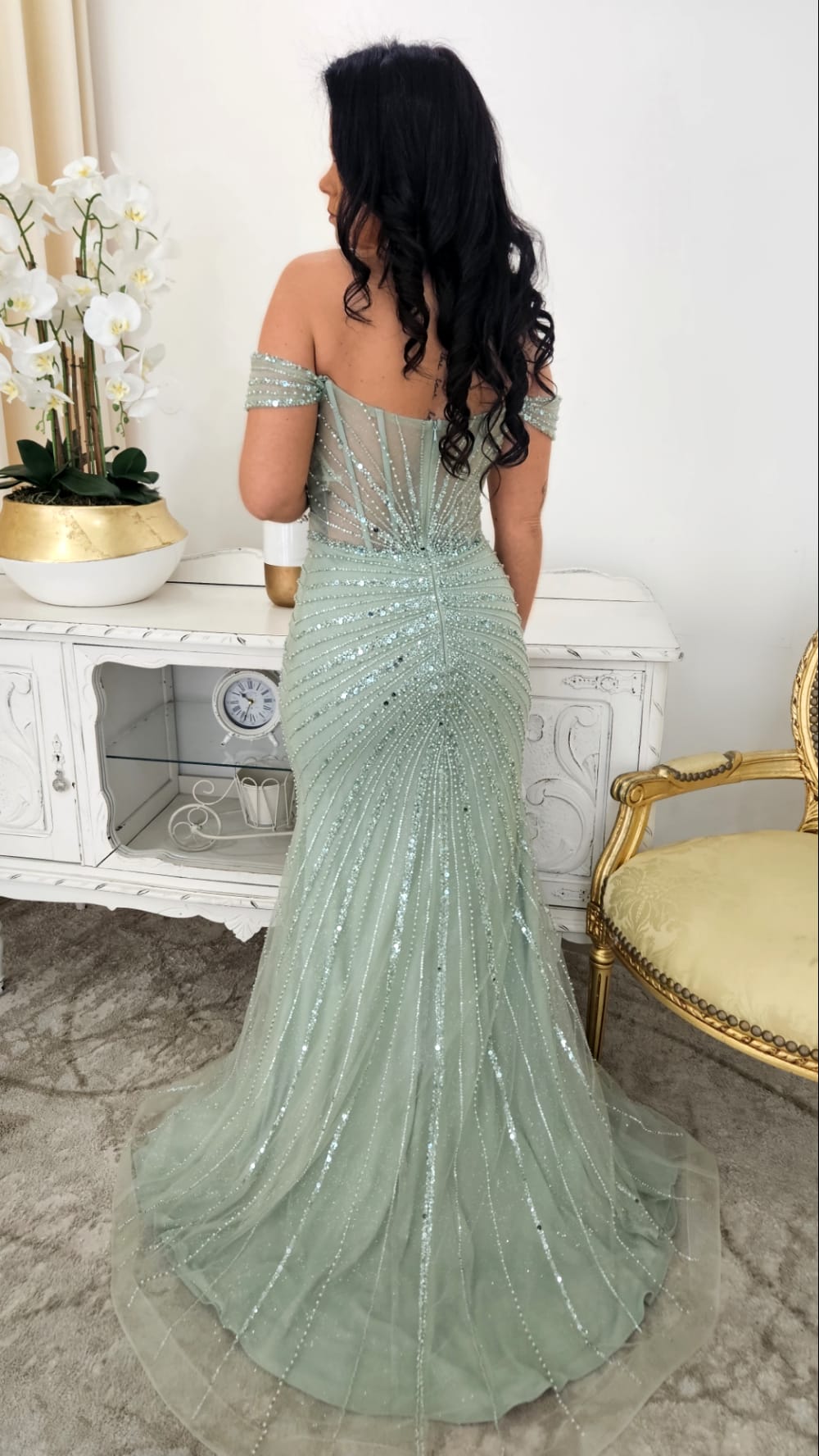 Vestido Aquamarine Luxo