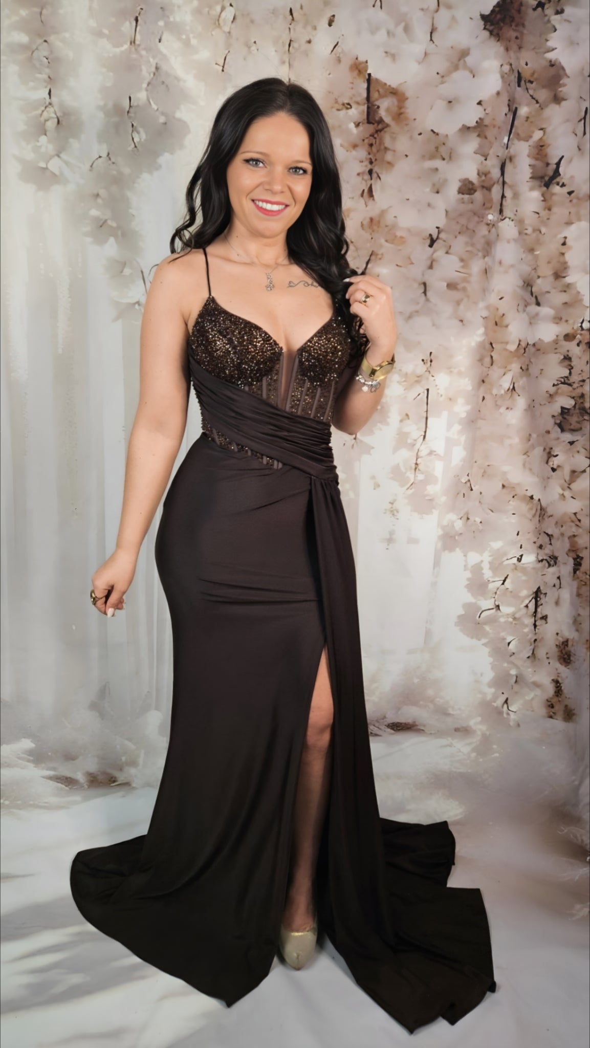 Vestido Âmbar CASTANHO